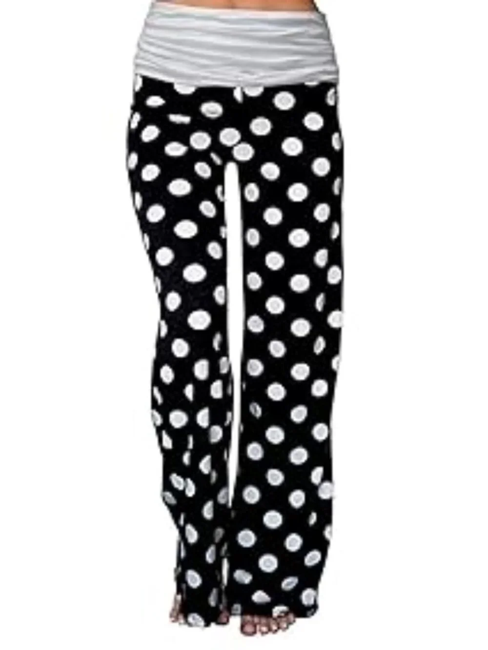 Gracyoga LNC Stretchy Wide Leg Lounge Palazzo Fold Waist Pants 3X 